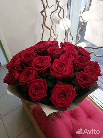 Цветы розы букет