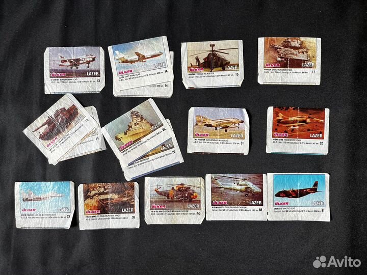 Вкладыши от жвачек lazer