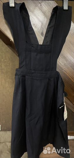 Школьный фартук черный СССР