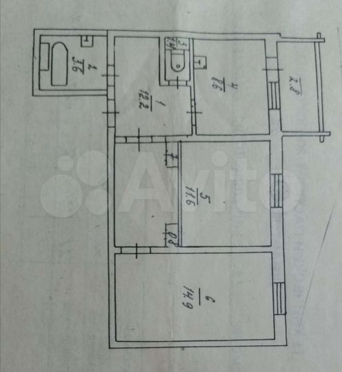 2-к. квартира, 53 м², 9/9 эт.