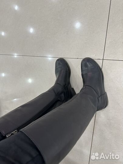 Сапоги в жокейском стиле натуральные