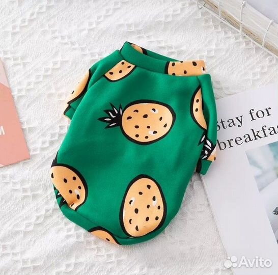 Толстовка для кошек и собак с принтом на флисе