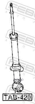 Сайлентблок заднего амортизатора TAB-420 Febest