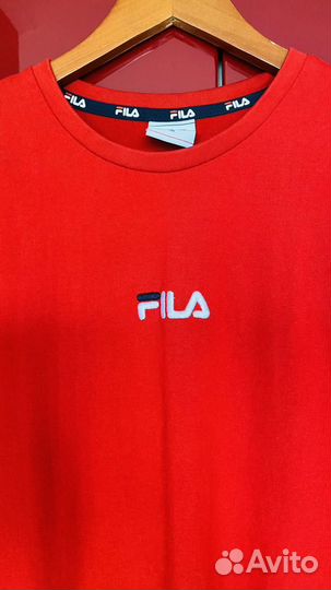 Футболка спортивная мужская М красная fila новая