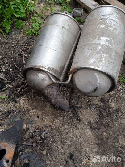 Бмв е39 глушитель задняя банка двойная