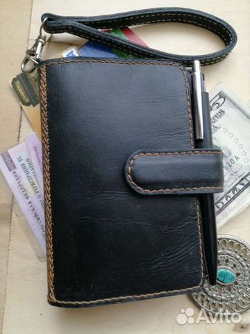 Органайзер блокнот в кожаной обложке