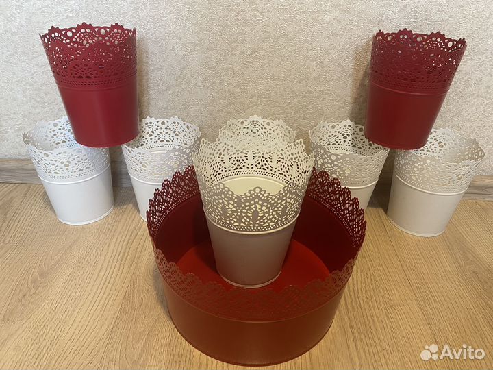 Кашпо Икеа цветочные горшки 9 шт