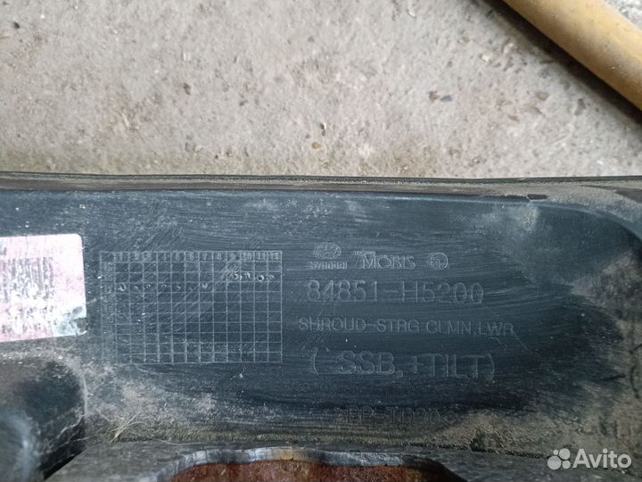 Кожух рулевой колонки hyundai solaris 2