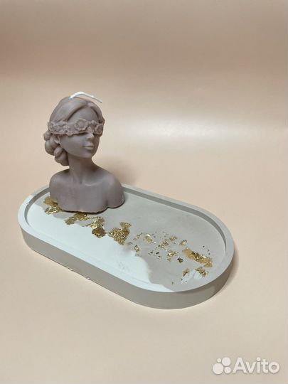 Поднос из гипса