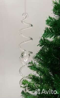 Спираль стекло+ чешский хрусталь