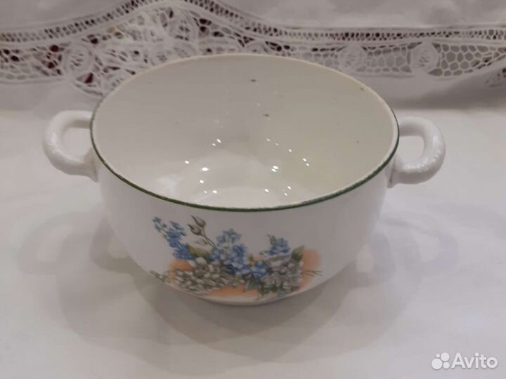 Супница, полоскательница РСФСР сибфарфор Хайта