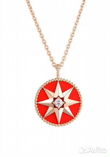 Подвеска Dior Rose Des Vents Medallion Rose Gold