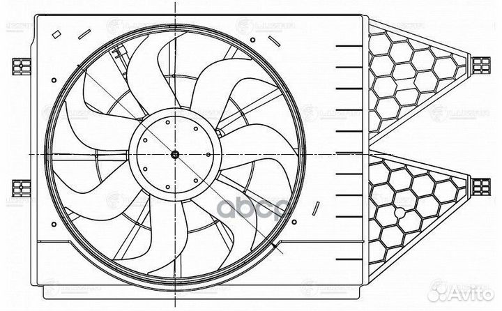 Электровентилятор охлаждения VW Polo (10)