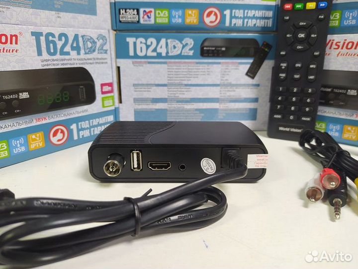 World Vision T624D2 приставка т2 приемник тюнер ре