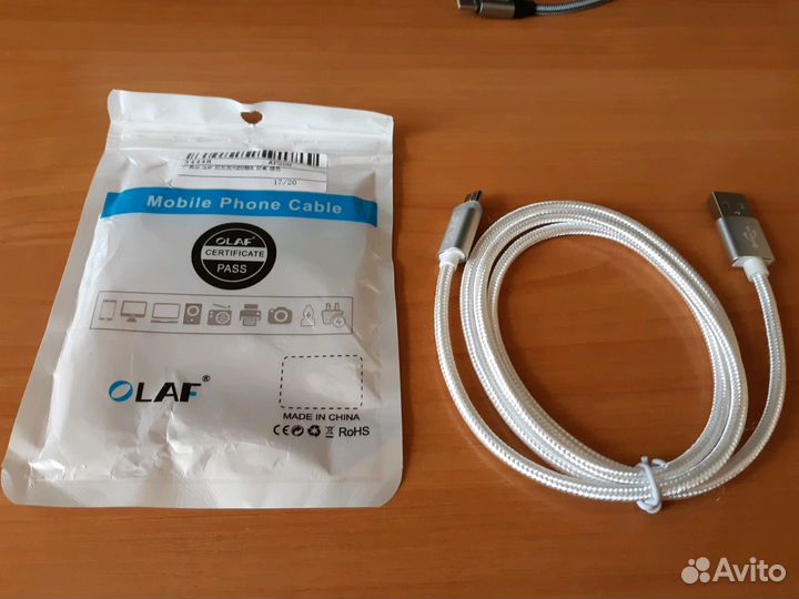 Микро USB кабель/Micro USB/Type C Cable Olaf 1m
