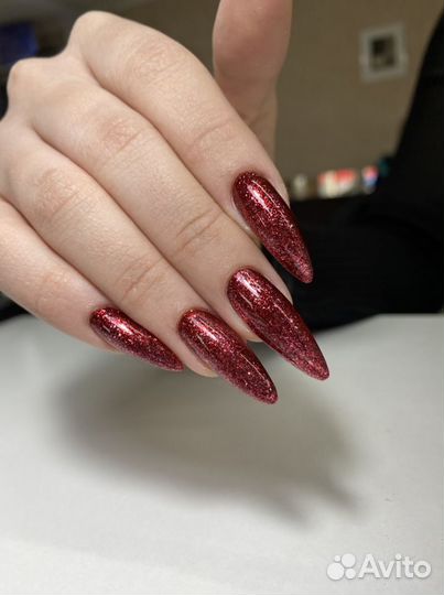 Коррекция наращённых ногтей