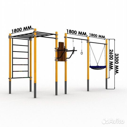 Комплекс для занятий Воркаут Pioner A16624