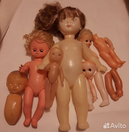 Куклы СССР, ГДР лотом. Запчасти