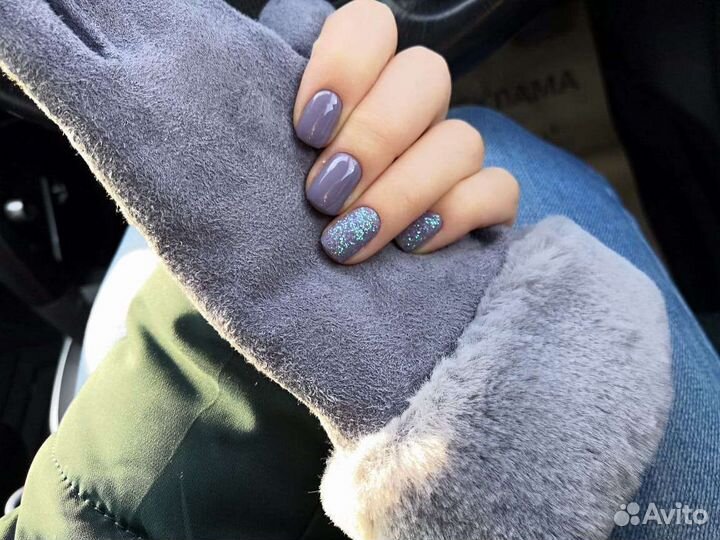 Маникюр гель лак наращивание ногтей