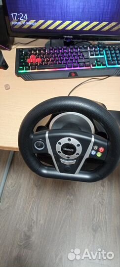 Игровой руль с педалями и коробкой передач