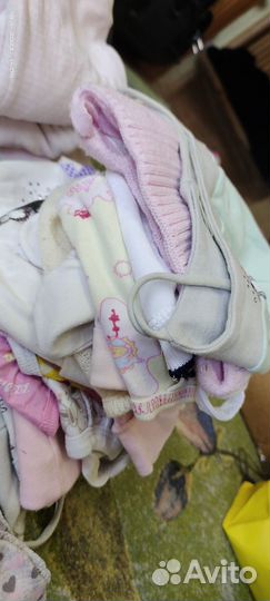 Пакет одежды человечки, бодики на девочку до 1,5 л