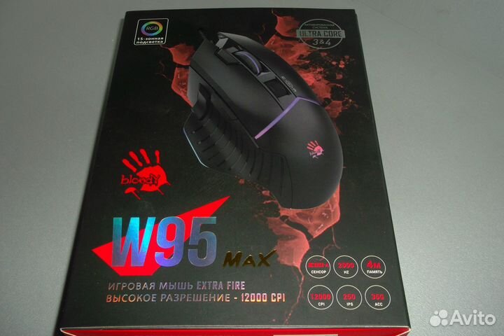 Мышь A4tech Bloody W95 Max чёрная