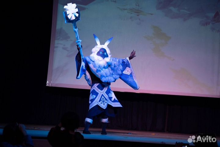 Косплей Костюм Крио Мага Бездны Геншин Импакт