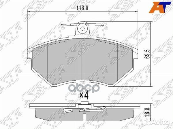 Колодки тормозные перед chery amulet A15