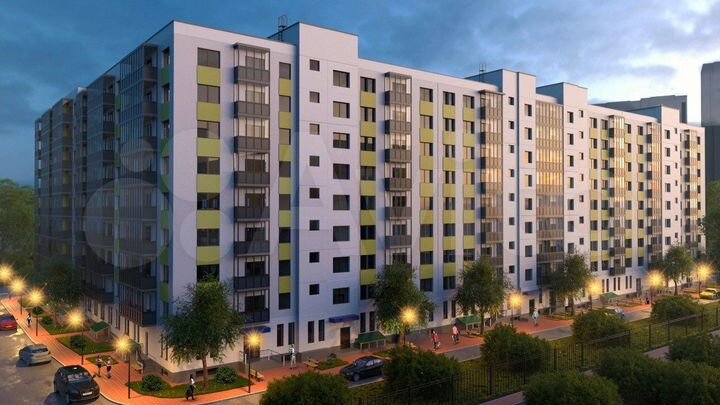 1-к. квартира, 34,1 м², 6/11 эт.