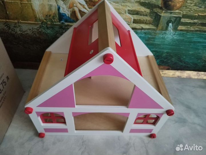 Домик деревянный много мебели для малышей 2-5 лет