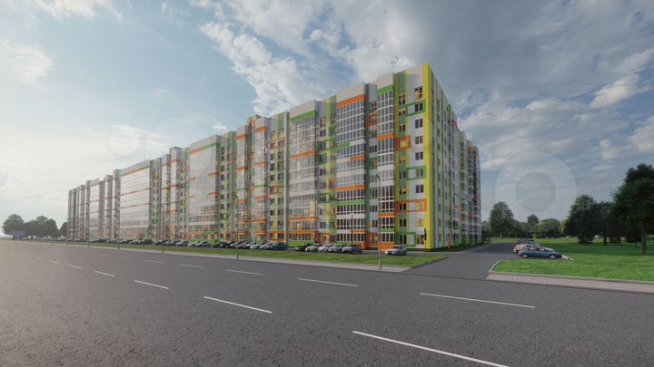 2-к. квартира, 56,7 м², 1/10 эт.