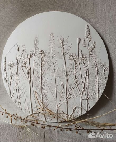 Домашний декор Ботанический барельеф