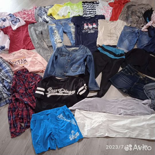 Пакет одежды 32 шт для девочки от 10 до 15 лет