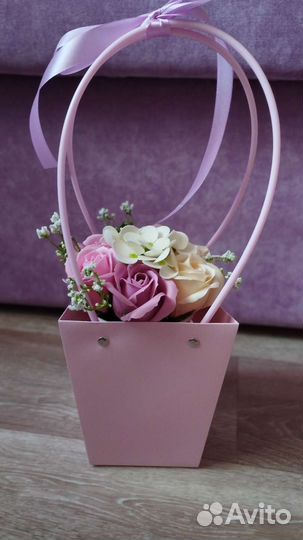 Букет из мыльных цветов