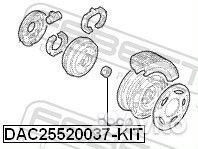 Подшипник ступичный задний ремкомплект 25X52X37