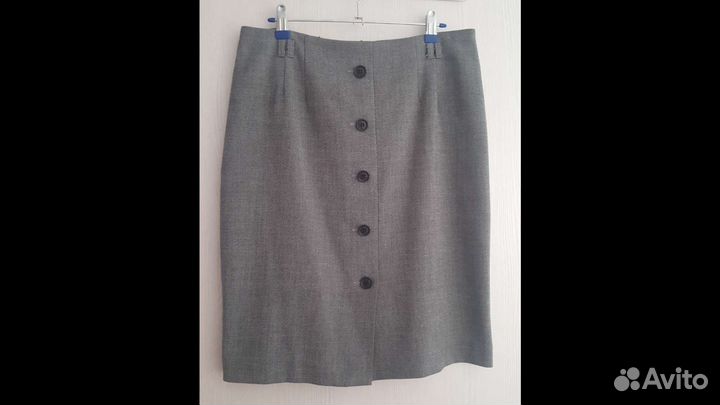 Юбка прямая H&M на пуговицах