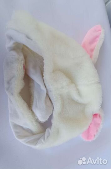 Шапка- зайка, игрушка подвижны ушки