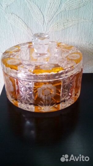 Хрусталь двойного окраса Чехия