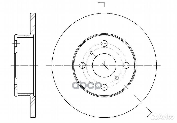 Диск тормозной G-brake GR-01265 4351212230,43