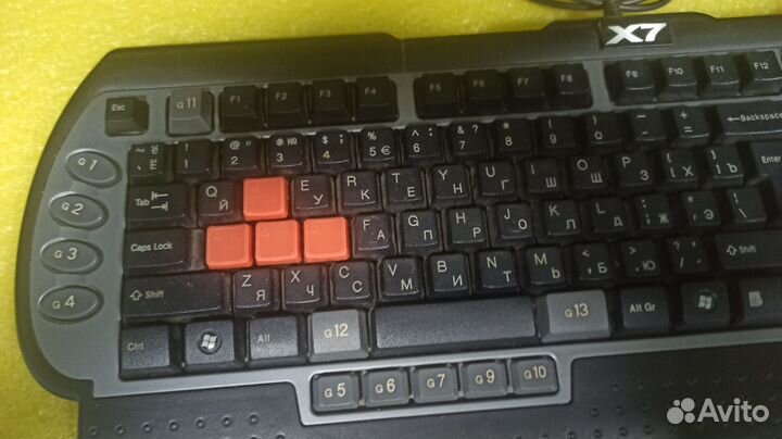 Клавиатура и мышь игровые A4Tech X7