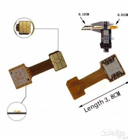 Адаптер sim карты 2 шт + SD карта в телефоне