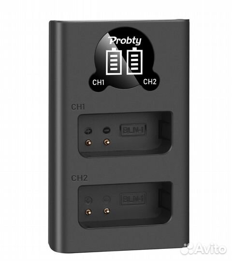 2 аккумулятора + зарядное для Olympus BLN-1