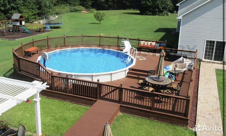 Каркасный бассейн морозостойкий 463х124