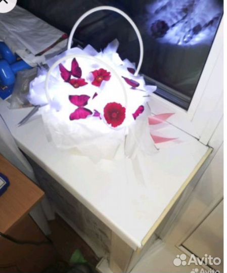 Букет из бабочек светящийся