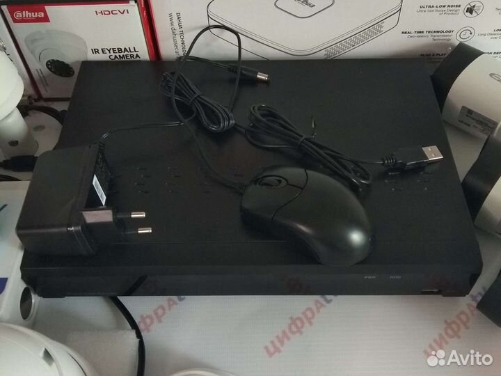 21 Камера IP\CVI видеонаблюдения 4\1Мп Dahua + рег