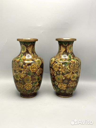 Вазы Китай Клуазоне