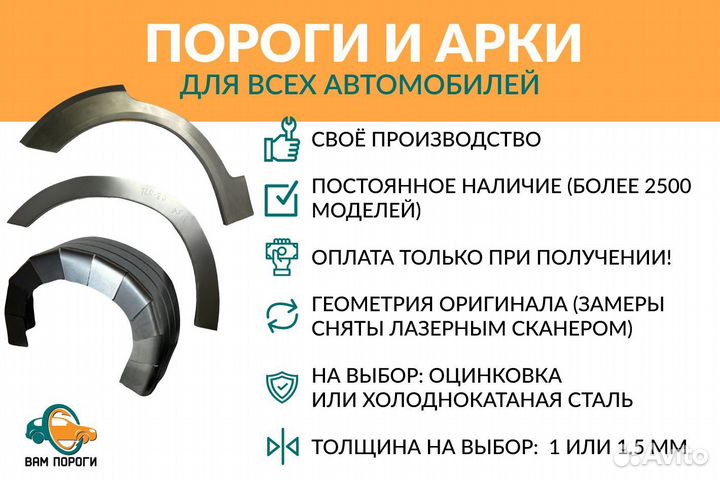 Ремонтные арки на Toyota Corolla 9 (E120/130)