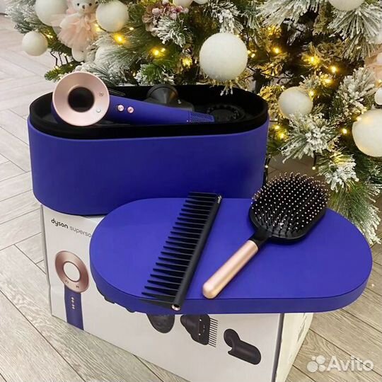 Фен Dyson Supersonic HD07 Vinca Blue & Rose Подаро