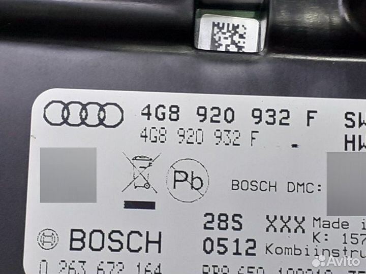 Панель приборов Audi A6 C7 2.8 CHV 2012