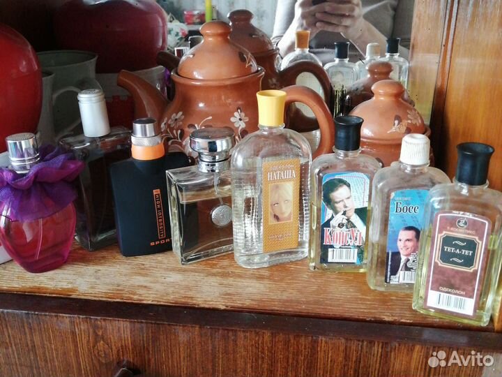 Флаконы, пузырьки, бутылочки, коробки парфюмерные